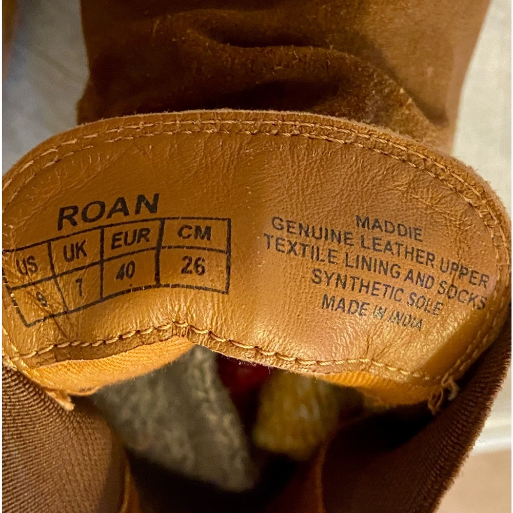 ROAN by Bed Stu MADDIE Brown Suede Leather Chelsea Boots! Hand Finished Sz 9 - Picture 6 of 9